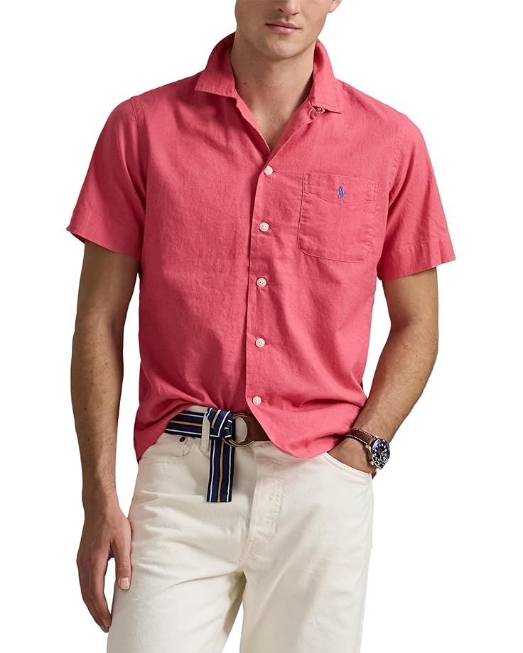 6pm Polo Ralph Lauren Classic Fit Linen-Cotton Camp Shirt Men's