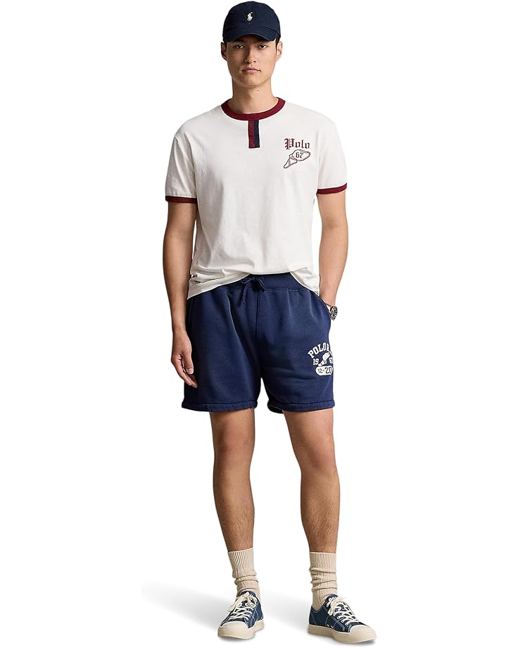 Polo Ralph Lauren Classic Fit Logo Slub Jersey T-Shirt Men's Nevis/Red Carpet