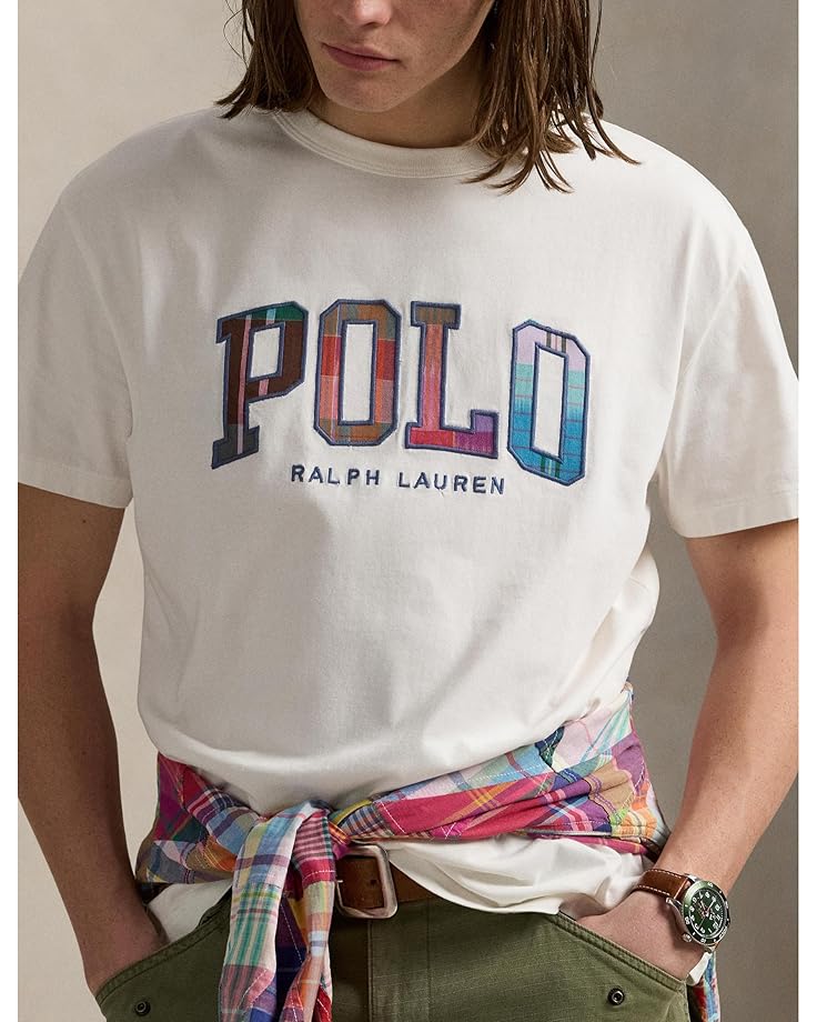 6pm Polo Ralph Lauren Classic Fit Madras-logo Jersey T-shirt Men's