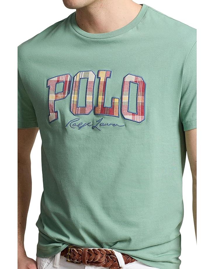 Polo Ralph Lauren Classic Fit Plaid-Logo Jersey T-Shirt Men's Faded Mint