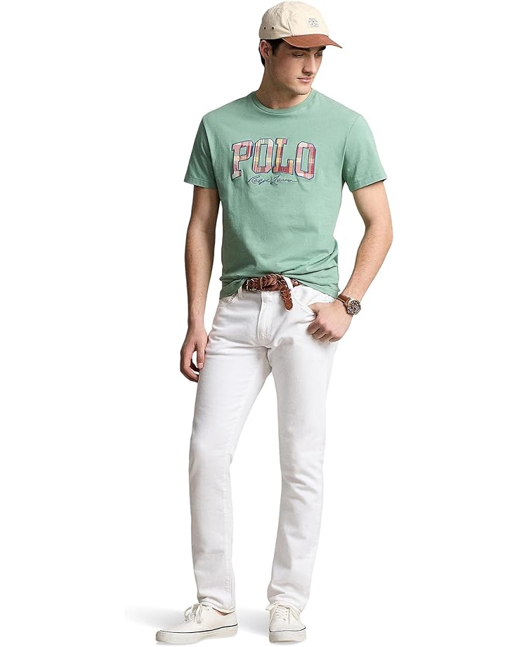 Polo Ralph Lauren Classic Fit Plaid-Logo Jersey T-Shirt Men's Faded Mint
