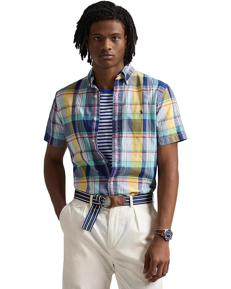 6pm Polo Ralph Lauren Classic Fit Plaid Oxford Shirt Men's