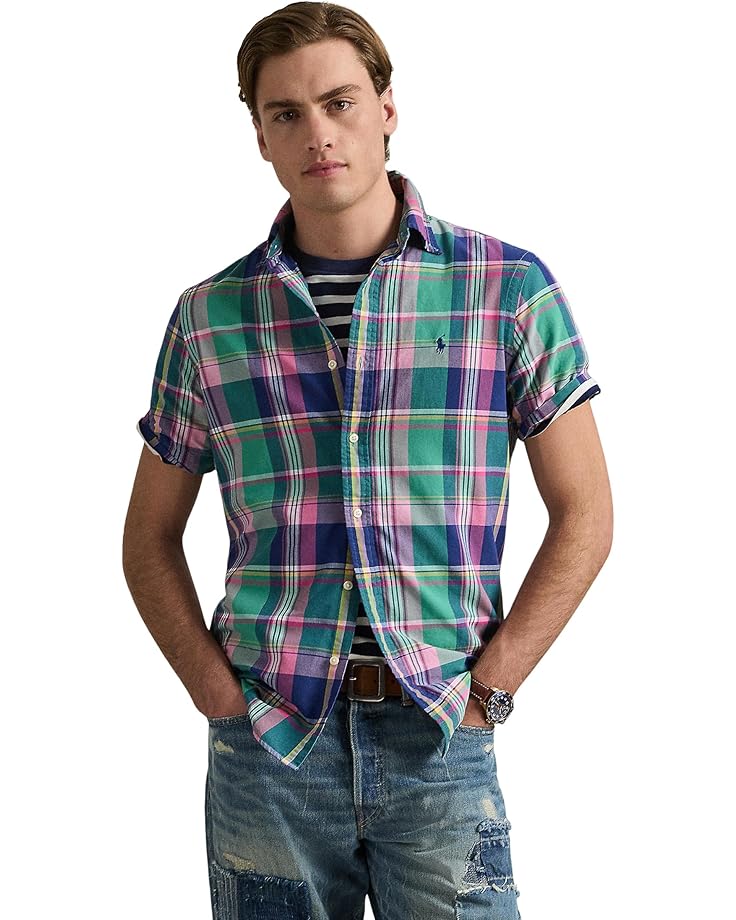 6pm Polo Ralph Lauren Classic Fit Plaid Oxford Shirt Men's