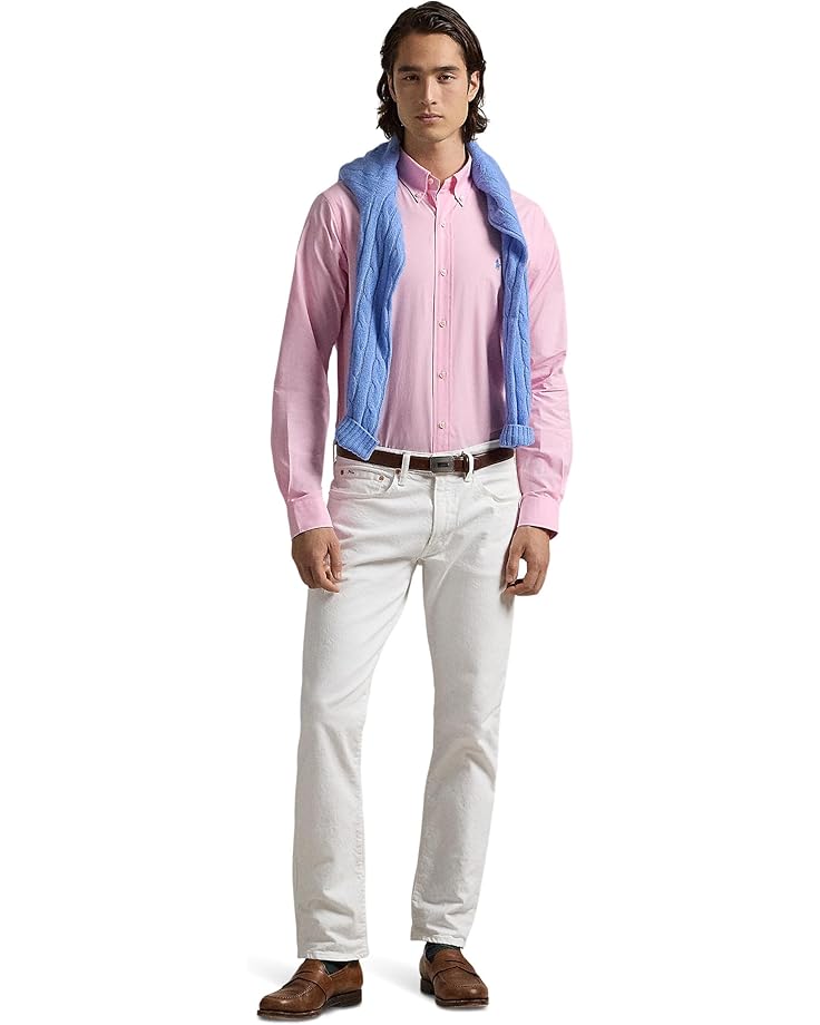 Polo Ralph Lauren Classic Fit Stretch Poplin Shirt Men's Carmel Pink