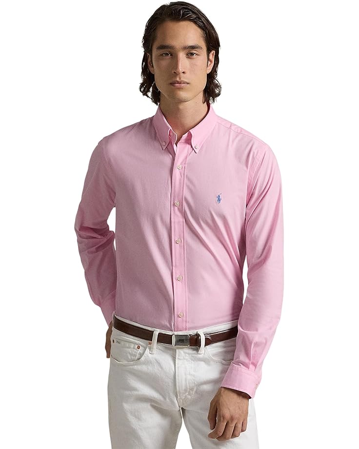 Polo Ralph Lauren Classic Fit Stretch Poplin Shirt Men's Carmel Pink