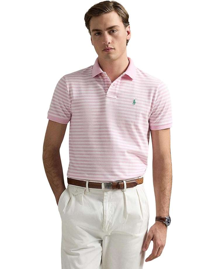 6pm Polo Ralph Lauren Classic Fit Striped Mesh Polo Shirt Men's