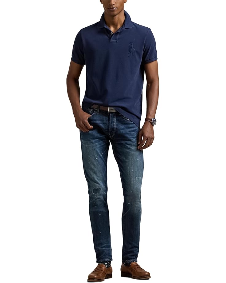 6pm Polo Ralph Lauren Custom Slim Fit Big Pony Mesh Polo Shirt Men's