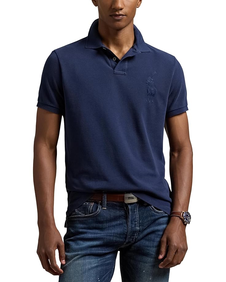 6pm Polo Ralph Lauren Custom Slim Fit Big Pony Mesh Polo Shirt Men's