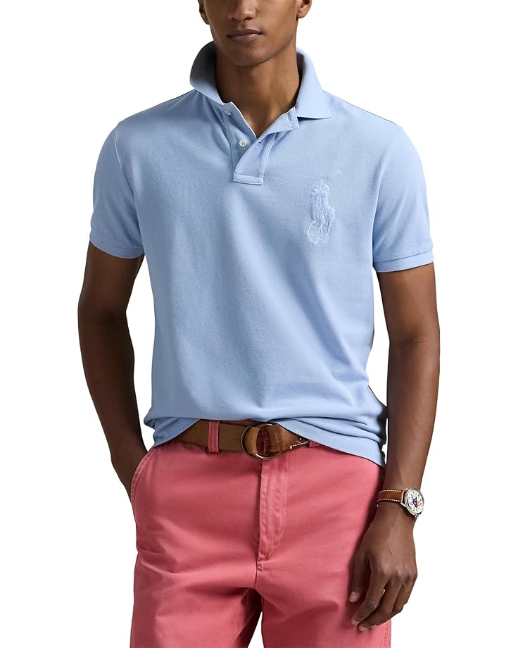 6pm Polo Ralph Lauren Custom Slim Fit Big Pony Mesh Polo Shirt Men's