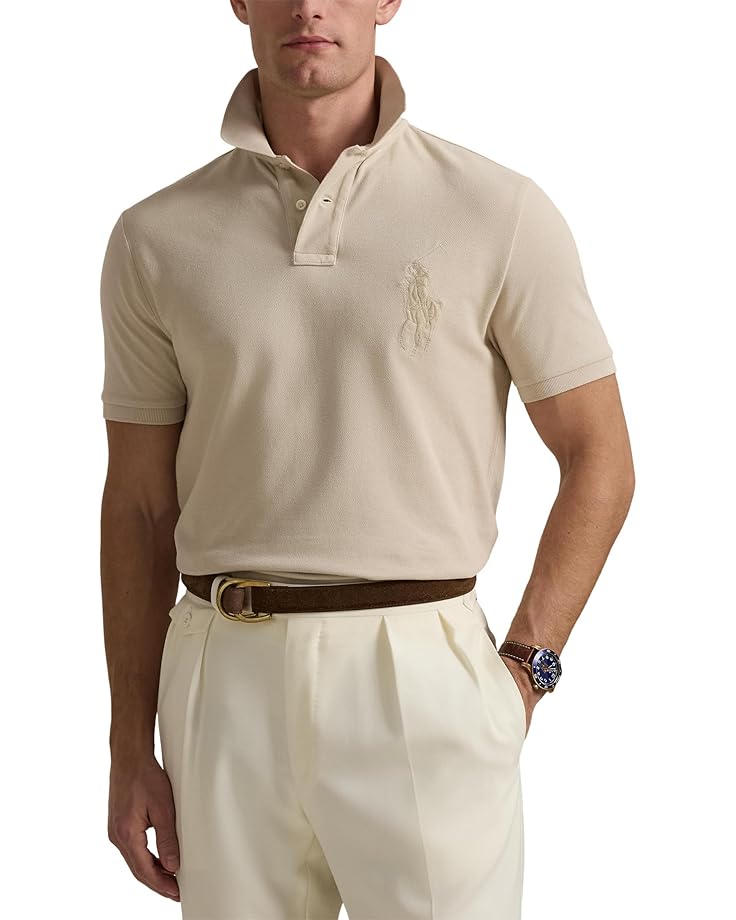 6pm Polo Ralph Lauren Custom Slim Fit Big Pony Mesh Polo Shirt Men's