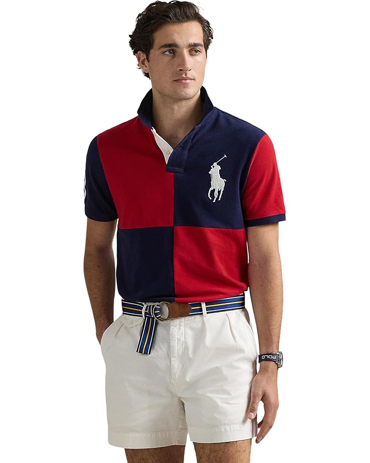 6pm Polo Ralph Lauren Custom Slim Fit Big Pony Mesh Polo Shirt Men's