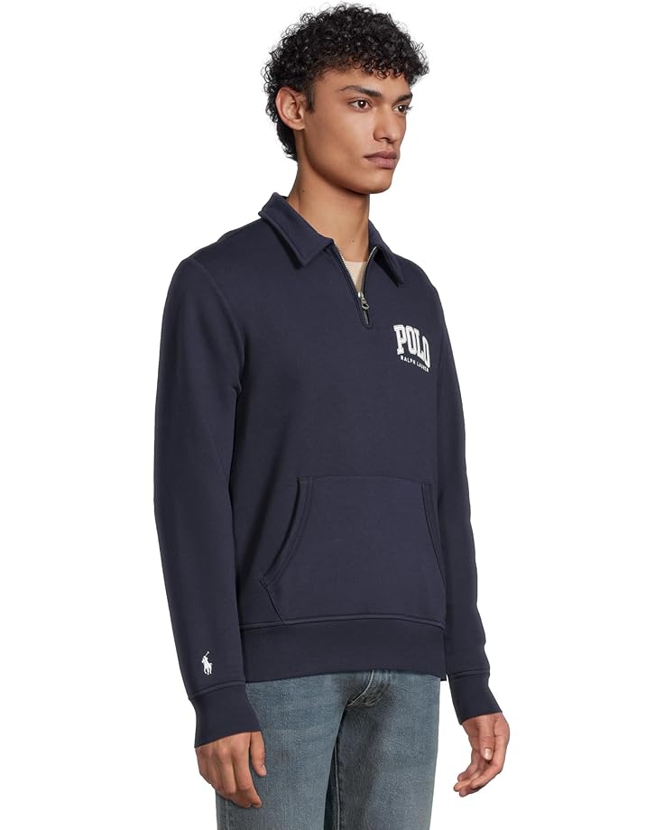 6pm Polo Ralph Lauren Logo Fleece Collared Sweatshirt Men's