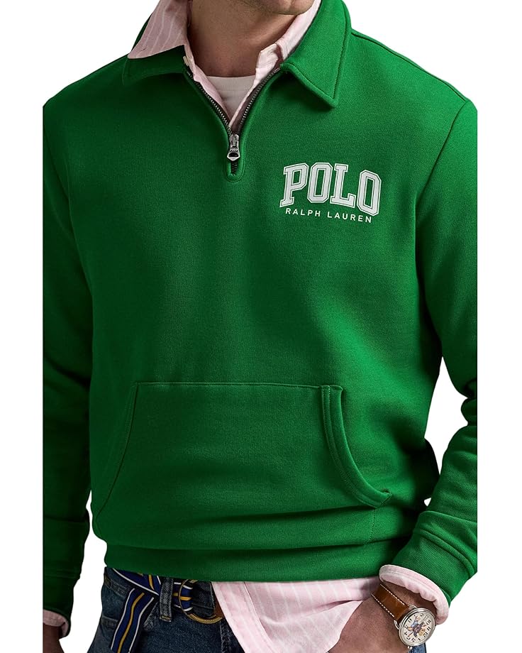 6pm Polo Ralph Lauren Logo Fleece Collared Sweatshirt Men's