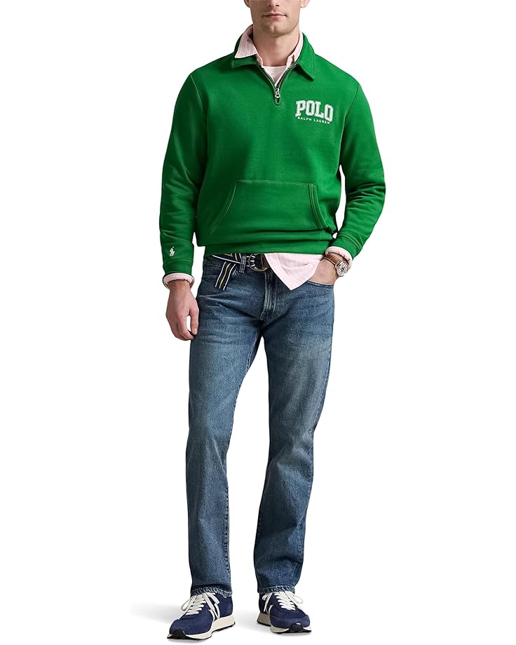 6pm Polo Ralph Lauren Logo Fleece Collared Sweatshirt Men's