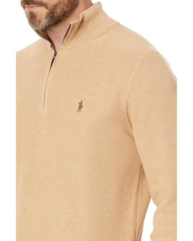Polo Ralph Lauren Mesh-Knit Cotton 1/4 Zip Sweater Men's