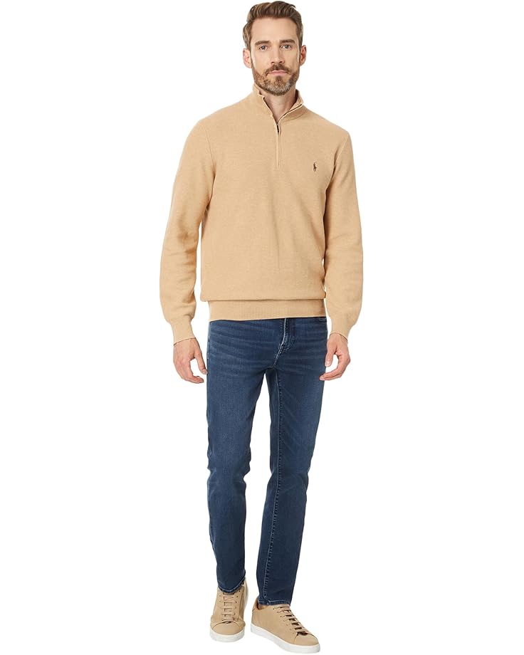 Polo Ralph Lauren Mesh-Knit Cotton 1/4 Zip Sweater Men's