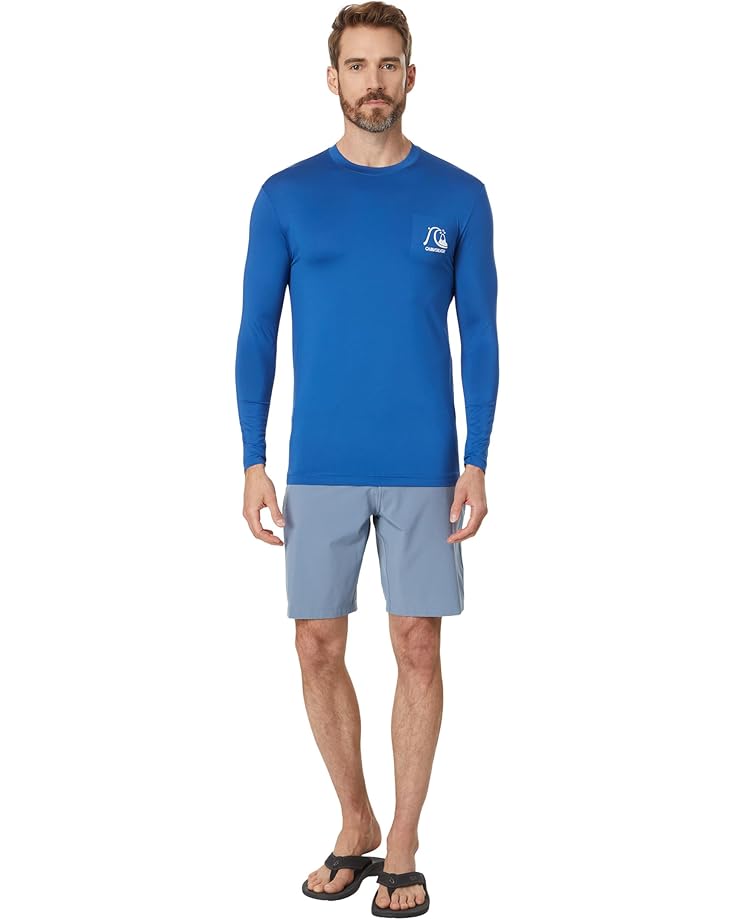 Quiksilver DNA Bubble Logo Long Sleeve Surf Tee Rashguard Men's