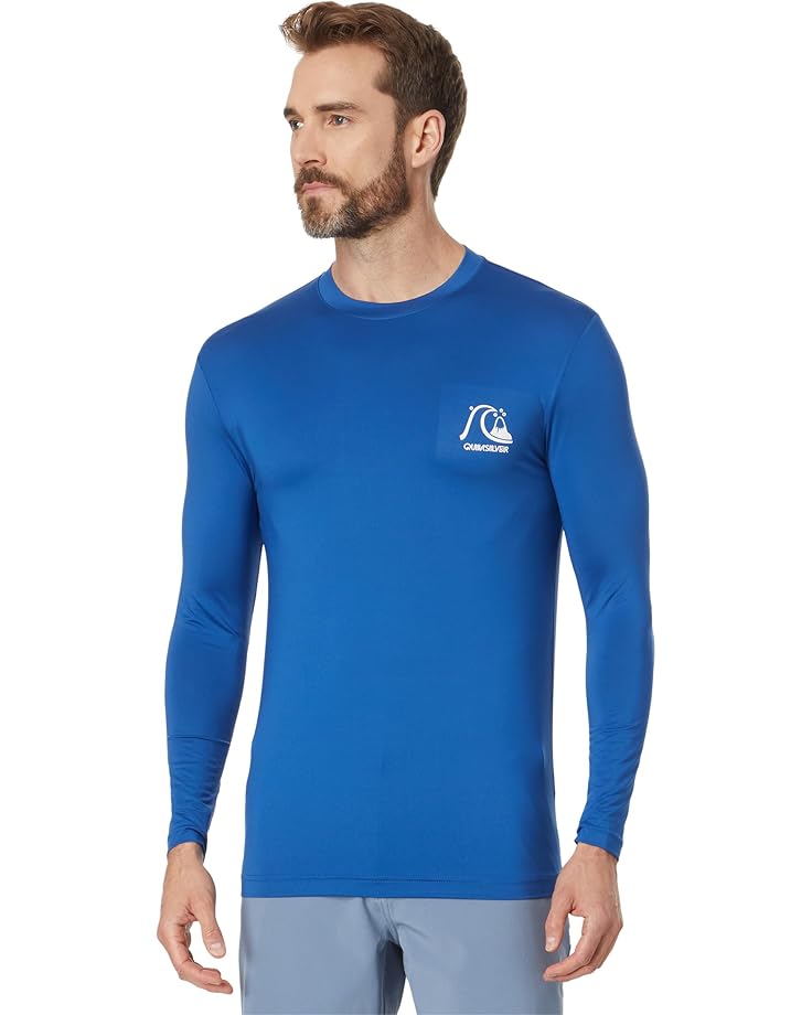 Quiksilver DNA Bubble Logo Long Sleeve Surf Tee Rashguard Men's