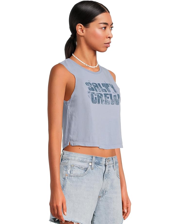 Salty Crew Sea Life Cropped Tank Women's Violet Blue