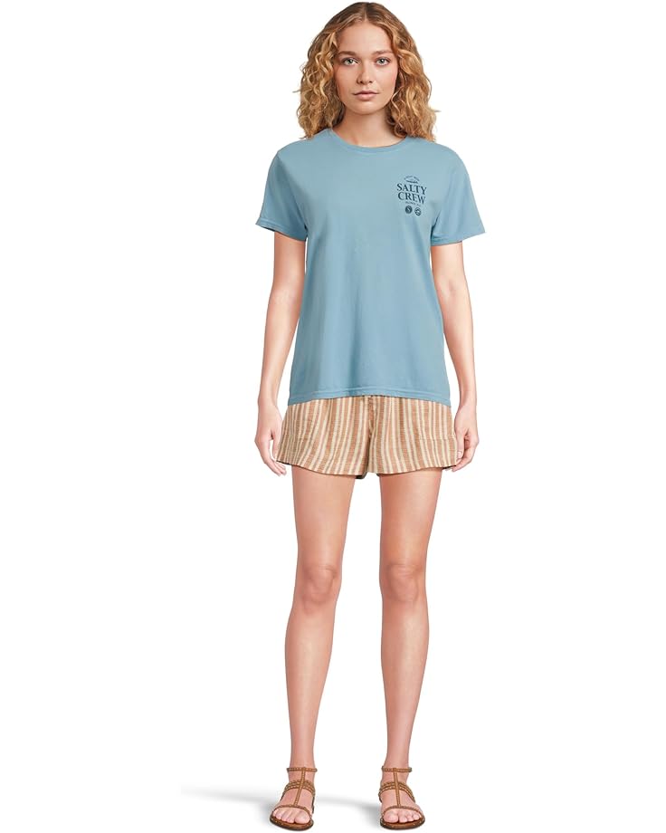 Salty Crew Sip And Sea Boyfriend Tee Women's Lagoon Blue