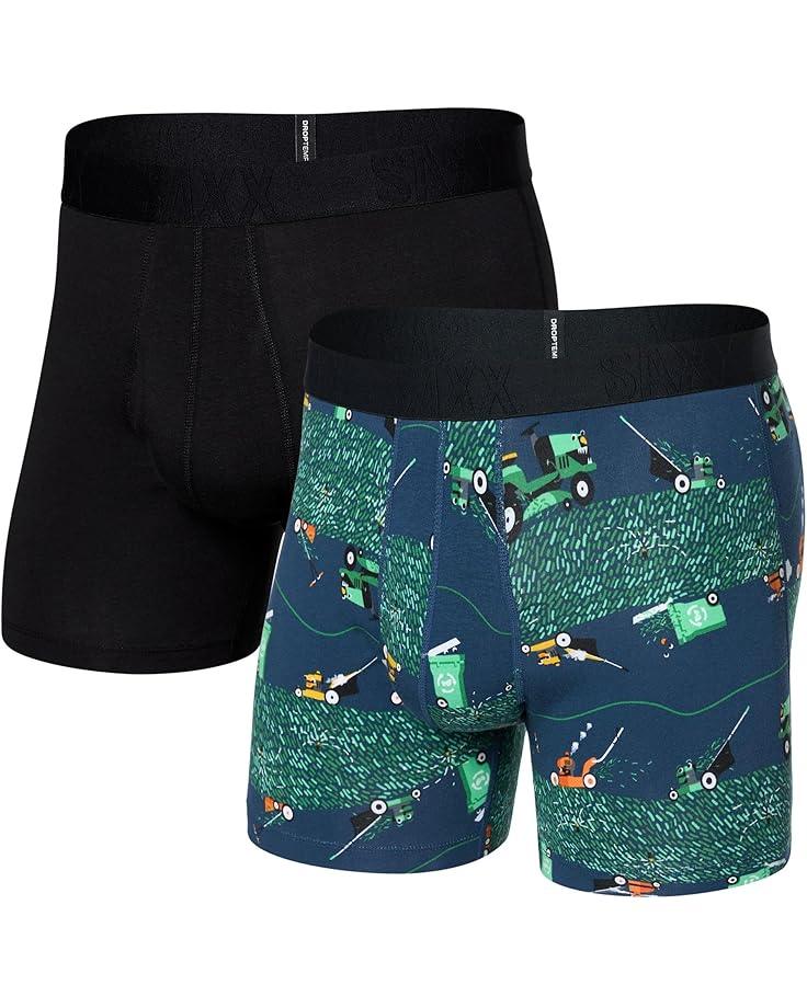 6pm SAXX UNDERWEAR Droptemp Cooling Cotton Boxer Brief Fly 2-Pack Men's
