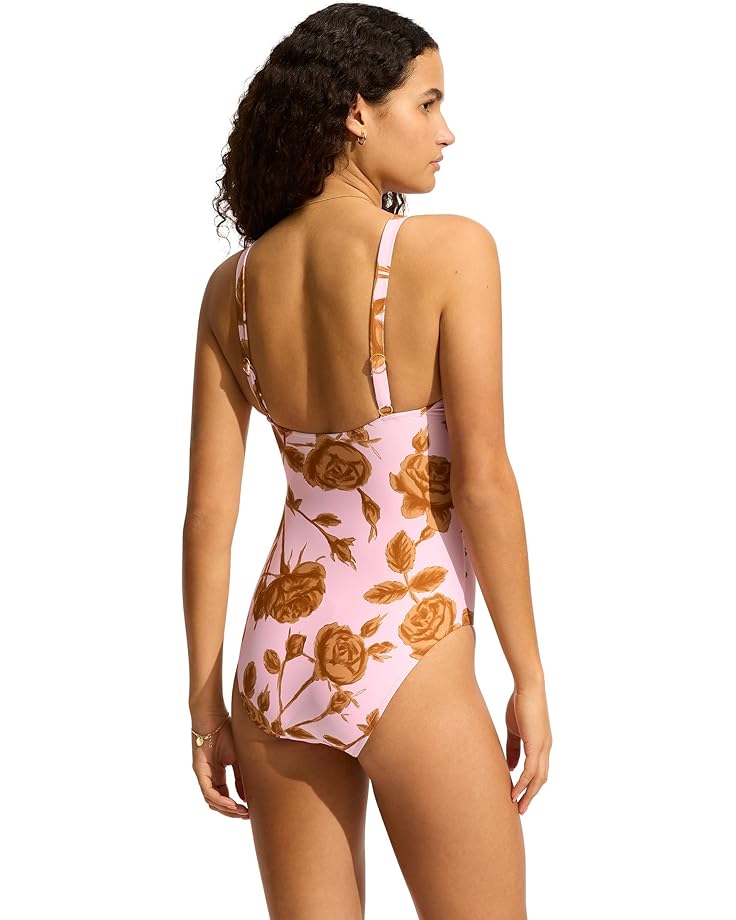 6pm Seafolly Rococo Ruched Underwire One-Piece Women's