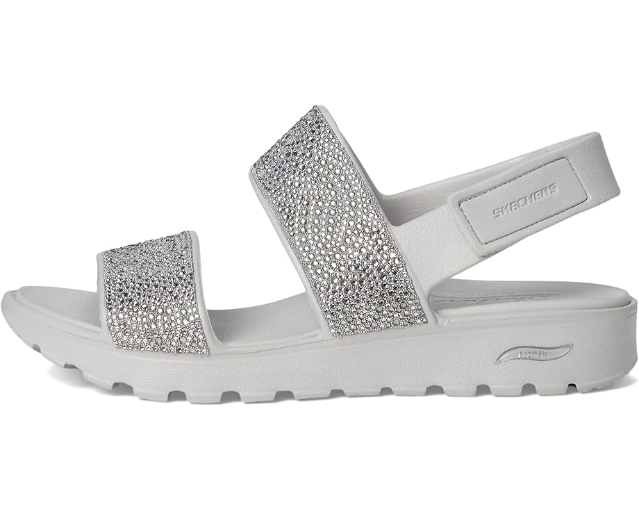 6pm SKECHERS Foamies Arch Fit Footsteps Double Band With Rhinestones Women's