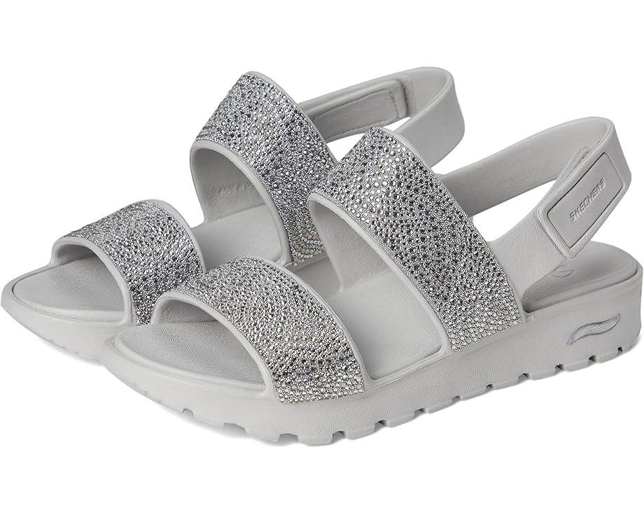 6pm SKECHERS Foamies Arch Fit Footsteps Double Band with Rhinestones Women's