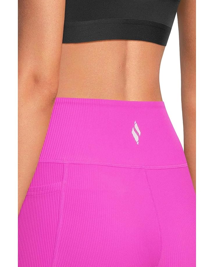 SKECHERS Go Walk Ribbed High Waist 8 Inch Bike Shorts Women's