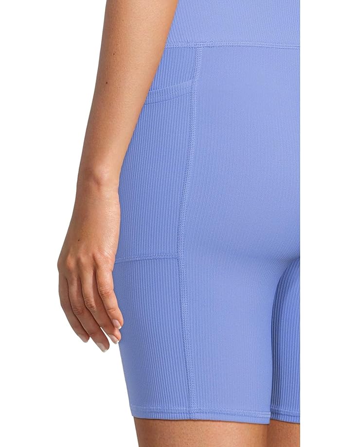 SKECHERS Go Walk Ribbed High Waist 8 Inch Bike Shorts Women's