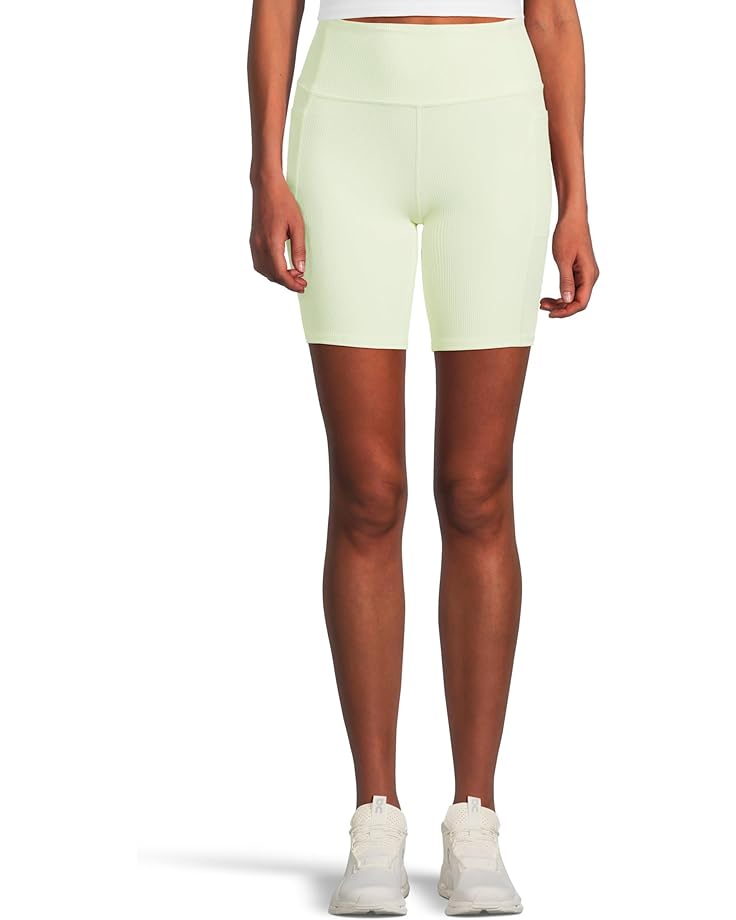 SKECHERS Go Walk Ribbed High Waist 8 inch Bike Shorts Women's