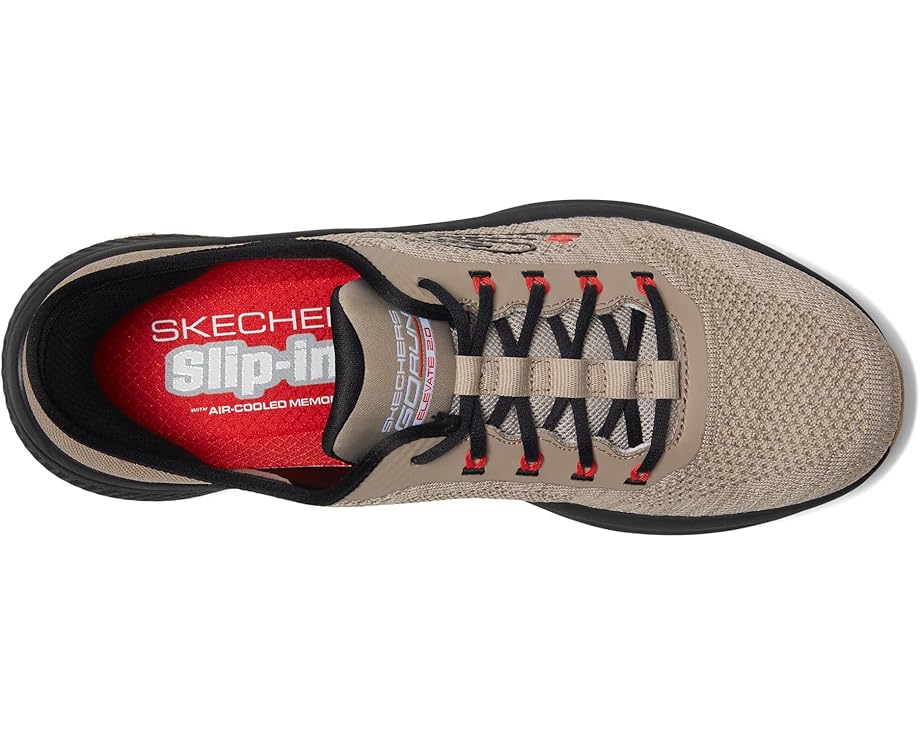 SKECHERS Hands Free Slip-ins: Go Run Elevate 2.0 Steady Motion Men's Taupe/Black