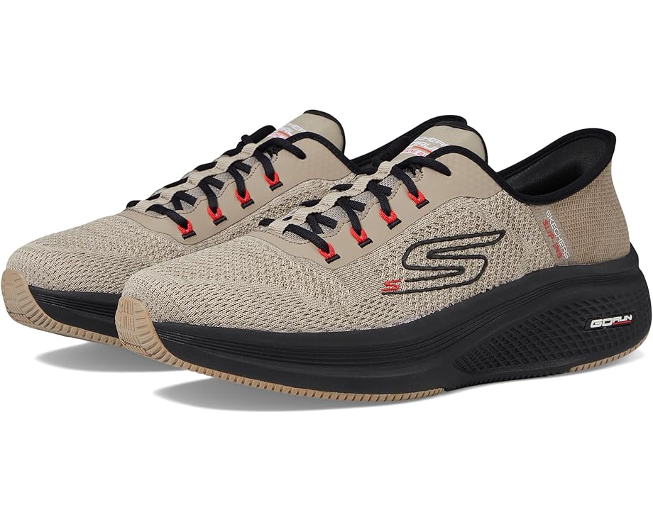 SKECHERS Hands Free Slip-ins: Go Run Elevate 2.0 Steady Motion Men's Taupe/Black