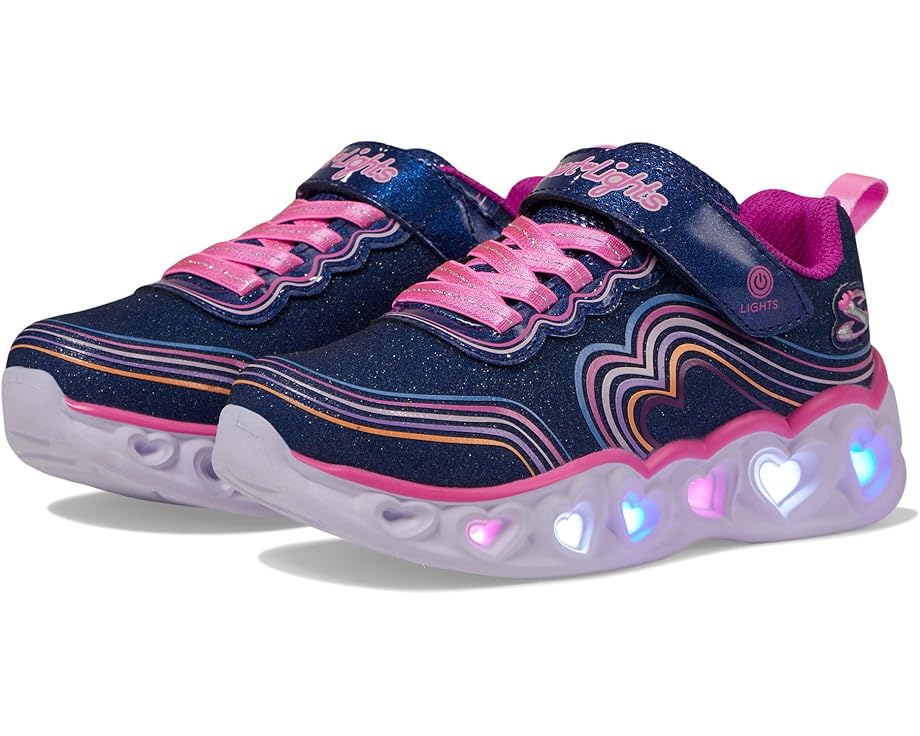 SKECHERS KIDS Heart Lights - Retro Hearts 302689L (Little Kid/Big Kid)