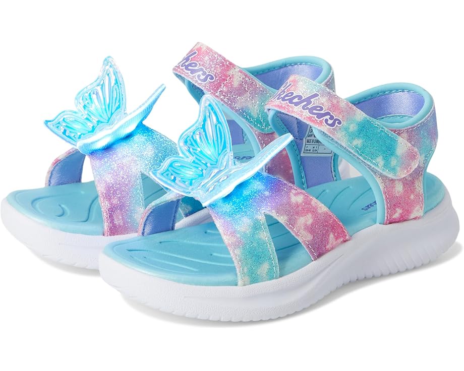 6pm SKECHERS KIDS Jumpsters Sandal - Butterfly Brites 303109L (Little Kid/Big Kid)