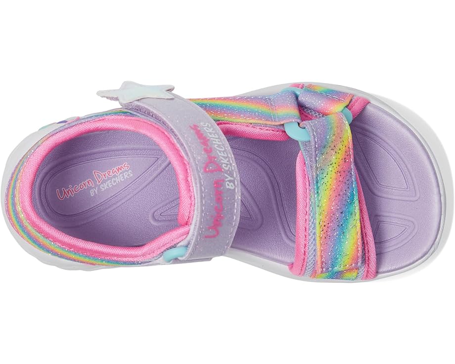 6pm SKECHERS KIDS Unicorn Dreams Sandal - Dreamy Unicorns 303107L (Little Kid/Big Kid)