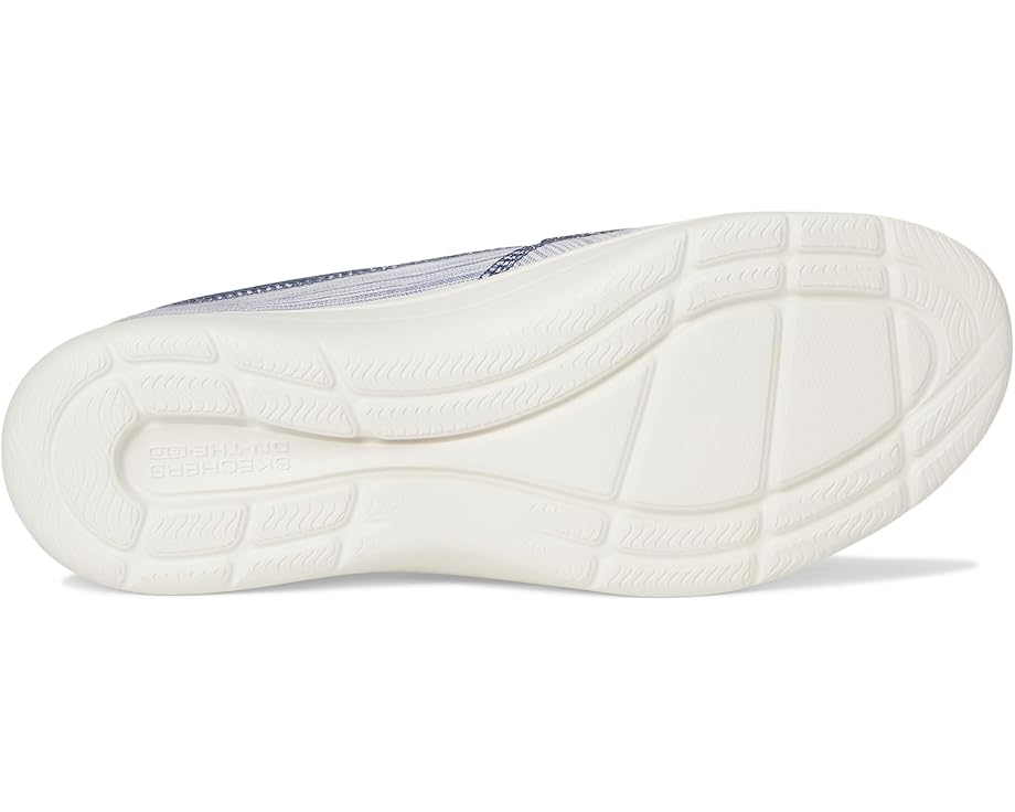 6pm SKECHERS Performance On-The-Go Flex Radiant Striped Metallic Canvas Boat Shoe Women's