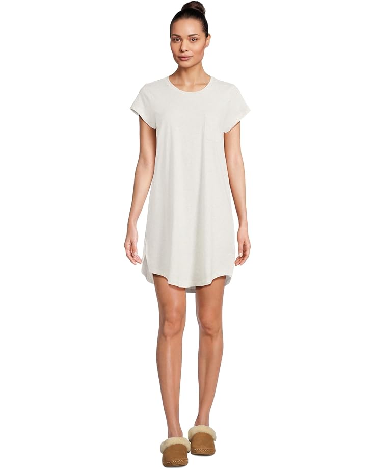 Skin Organic Pima Cotton Carissa Sleepshirt Women's Light Heather Grey