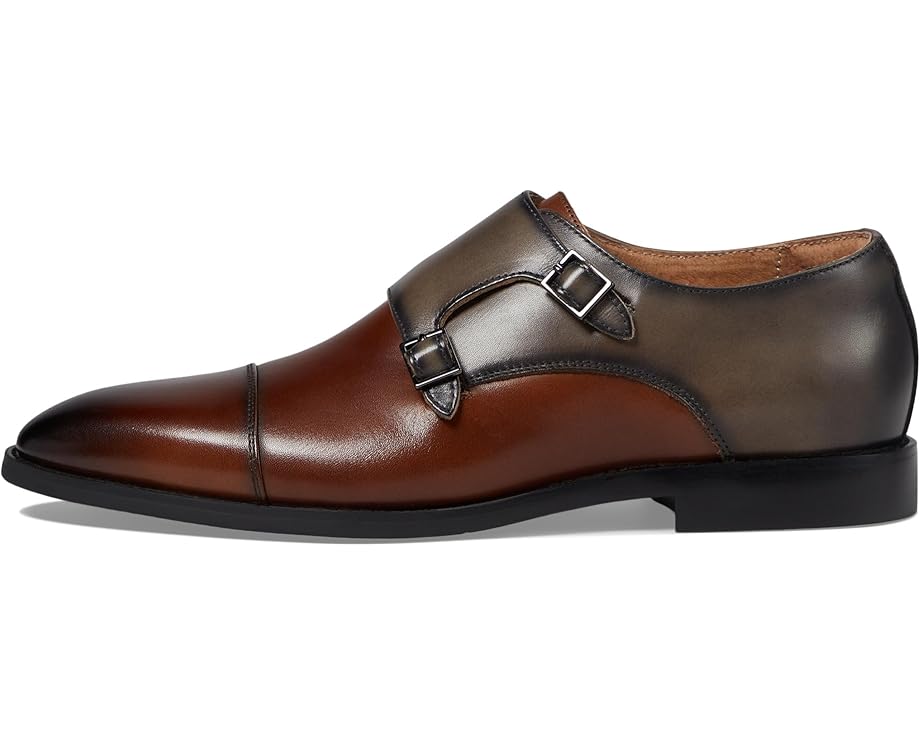 Stacy Adams Raythorne Cap Toe Double Monk Men's Brown/Gray