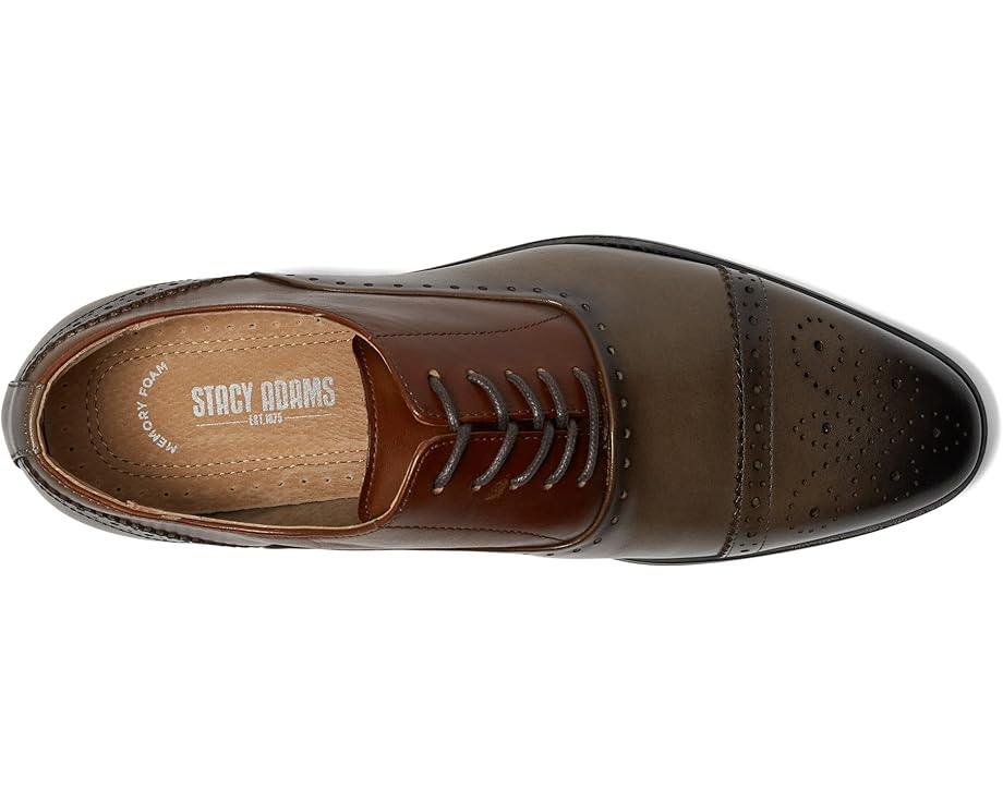 Stacy Adams Reynolds Cap Toe Lace-Up Men's Gray Multi