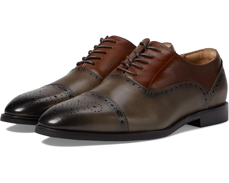 Stacy Adams Reynolds Cap Toe Lace-Up Men's Gray Multi
