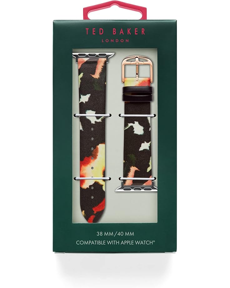 6pm Ted Baker Floral Print Leather Smartwatch Band Compatible With Apple Watch Strap 38mm 40mm