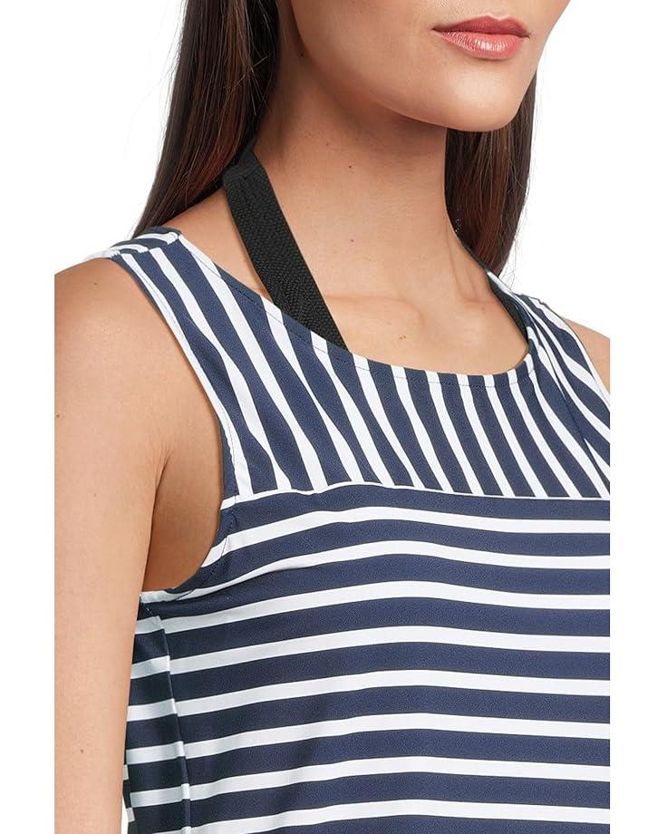 6pm Tommy Bahama Coastline Stripe Hi Neck Romper Women's