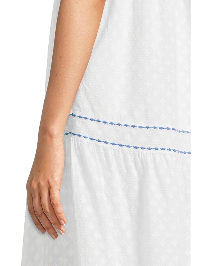 6pm Tommy Bahama Cotton Clip Sq Neck Tiered Midi Women's
