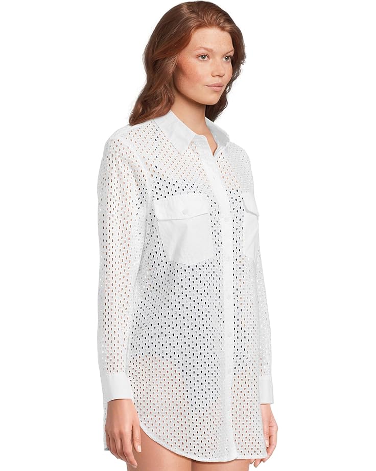 6pm Tommy Bahama Eyelet Cove Boyfriend Shirt Women's