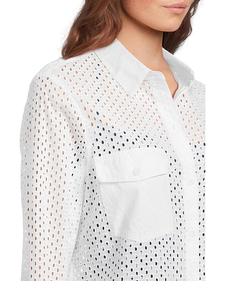 6pm Tommy Bahama Eyelet Cove Boyfriend Shirt Women's