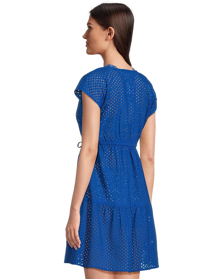 6pm Tommy Bahama Eyelet Cove Vneck Short Dress Women's