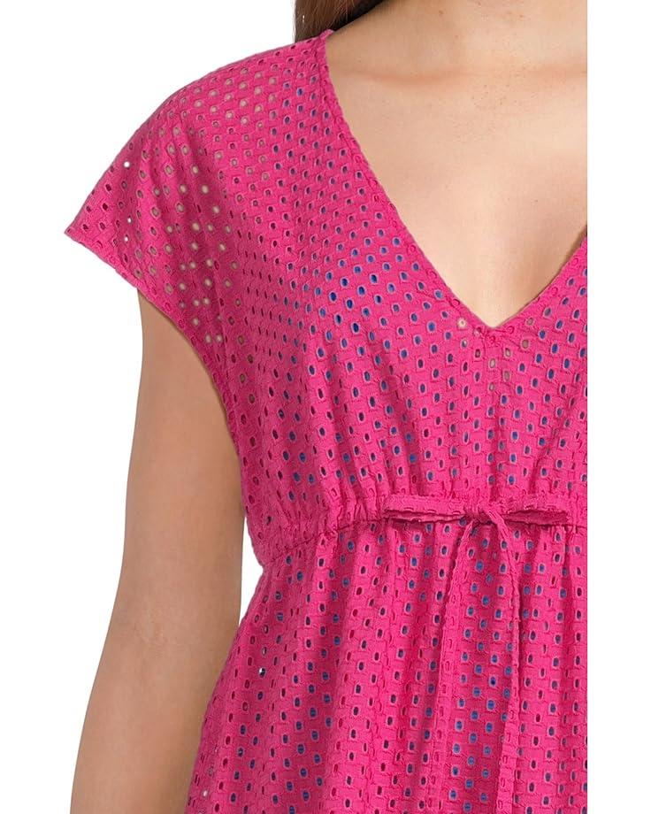 6pm Tommy Bahama Eyelet Cove Vneck Short Dress Women's