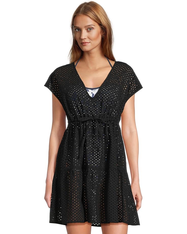 6pm Tommy Bahama Eyelet Cove Vneck Short Dress Women's