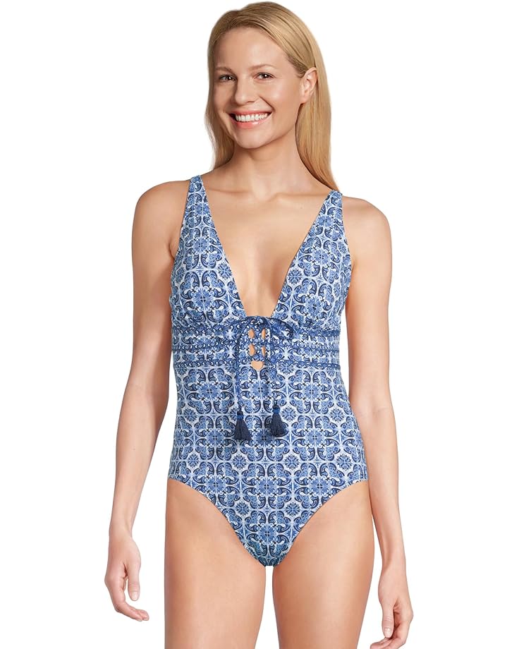 6pm Tommy Bahama Terrazzo Tile Tie Front 1Pc Women's
